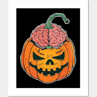 Pumpkin Brainz Posters and Art